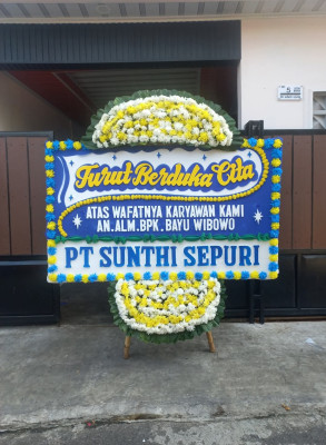 Papan Bunga Duka di Cipawitra